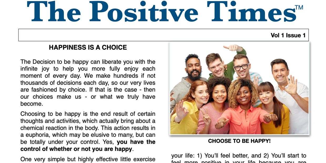 The Positive Times™ Newsletter