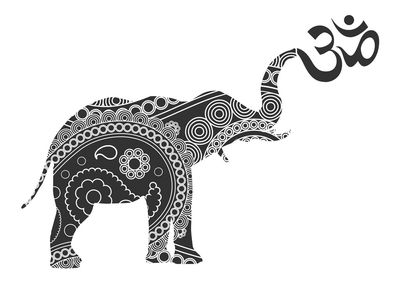 Lucky Elephant Yoga and Wellness Logo
