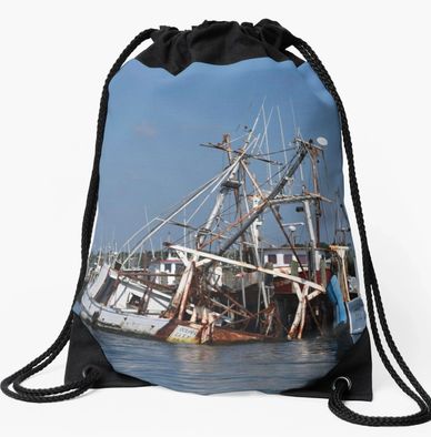 sunken ship, sailboat, bag, pouch, artwork, photography, redbubble
