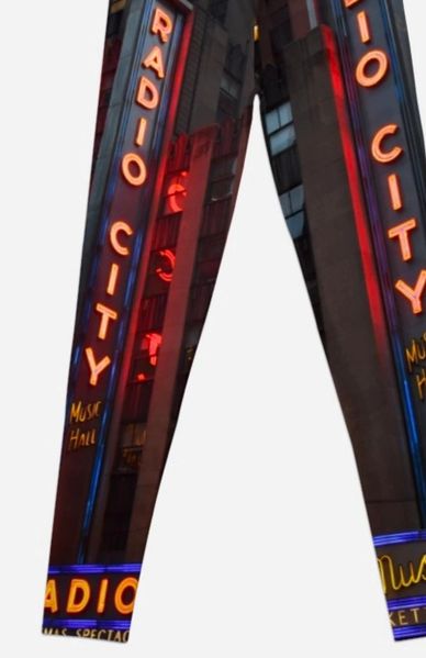 radio city leggings, redbubble, artwork, photography, clothing