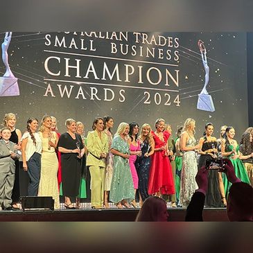 Winners of awards on stage in Sydney