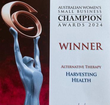 Winner of Alternative Therapy
Harvesting Health mind body spirit wellness and health