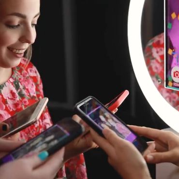 Toronto Photo Booth Company Social Brand Kiosk, branded booth. brand sharing and social reach