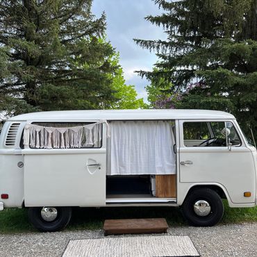Toronto Photo booth company white vw photo booth bus