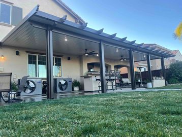 Sand/ Brown Solid Non- Insulated Patio Cover Murrieta Ca