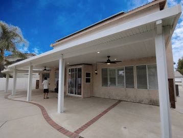 White/White Solid Non- Insulated Patio Cover! Murrieta Ca