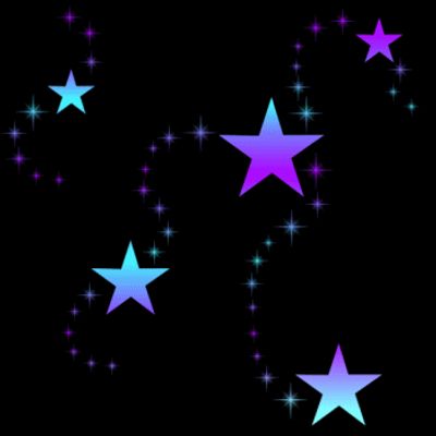 Blue and Purple Stars
