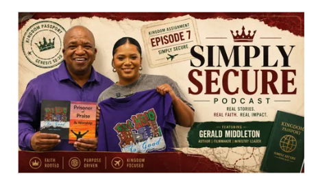 Promotional banner for Simply Secure Podcast Episode 7 featuring Gerald Middleton.