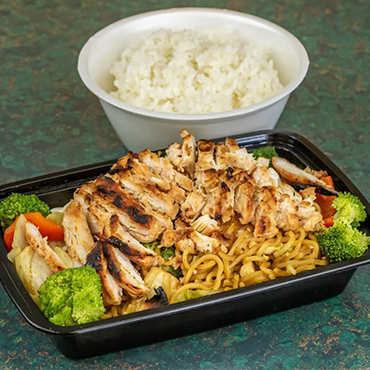 Chicken, Rice and Chowmein