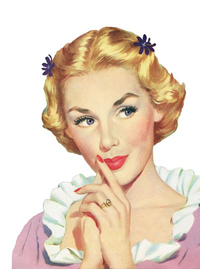 Mrs. Depew VIntage thoughtful woman from 1950s avatar.
