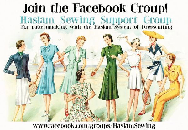 The Haslam Sewing Support Facebook group created by Mrs. Depew VIntage.