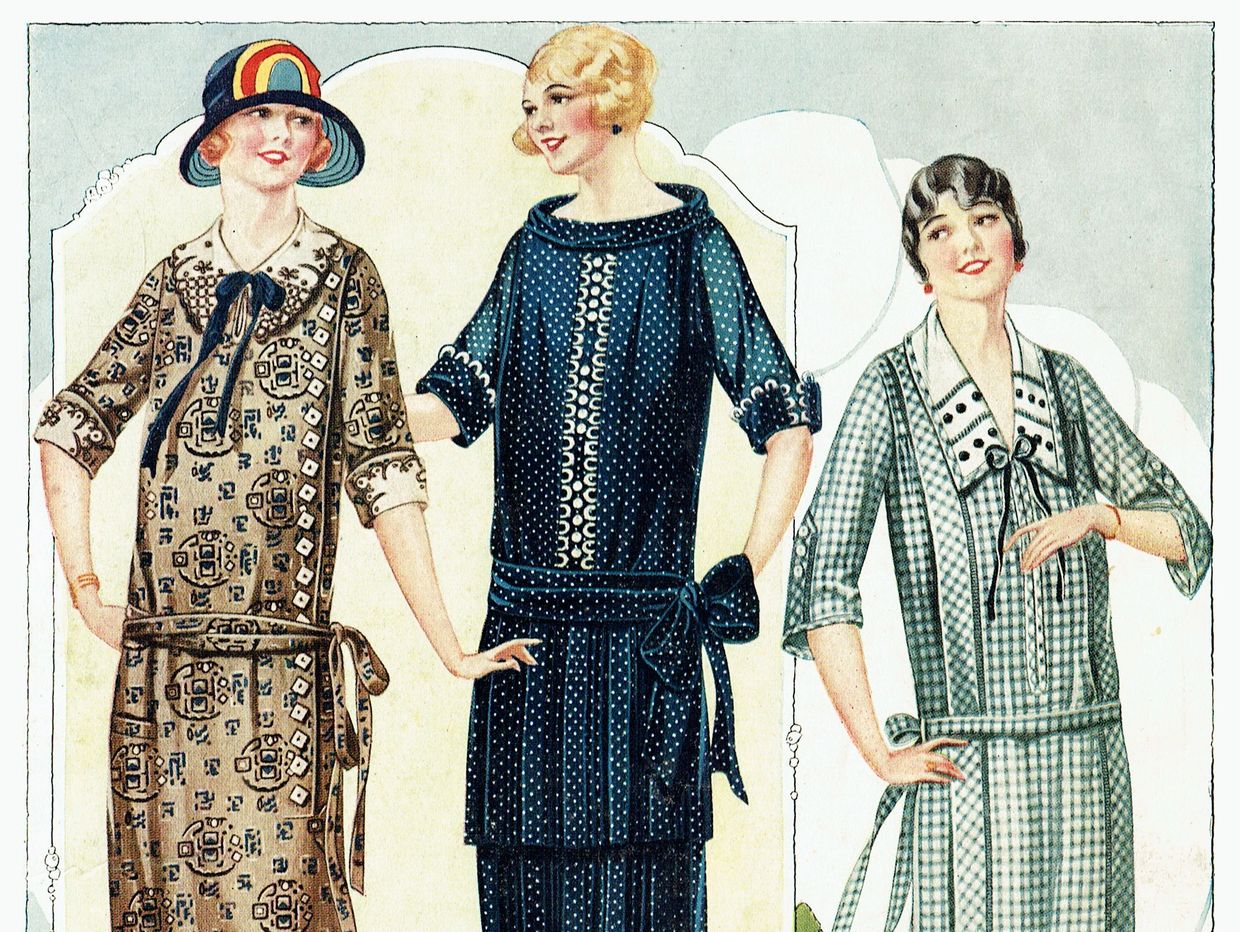 plus size women in 1920s dresses vintage lane bryant catalog flappers