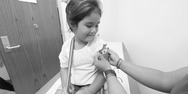 Young girl at hospital