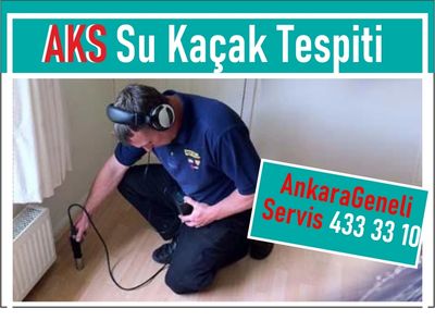 Dinleme cihazı ile su kaçağı tespiti Çankaya