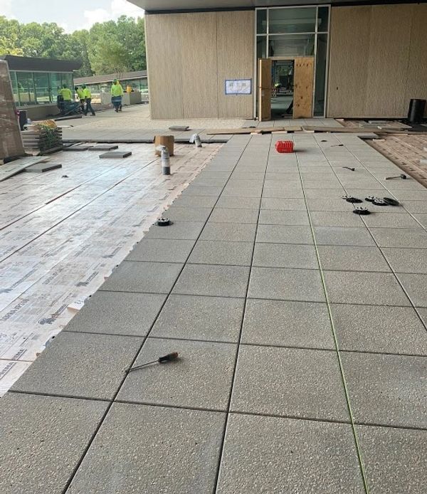 Paver sidewalk installation