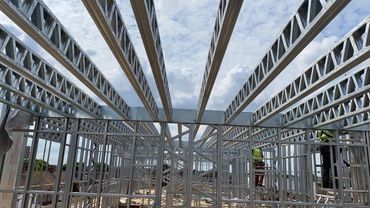 steel frame roofing, strong and reliable