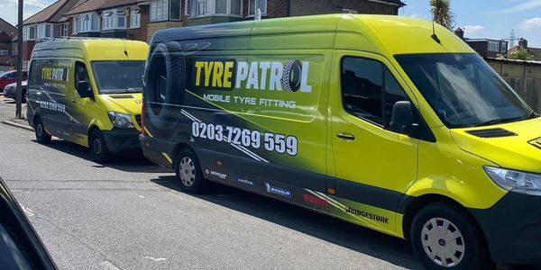 A photo of a few of our mobile tyre fitting vans