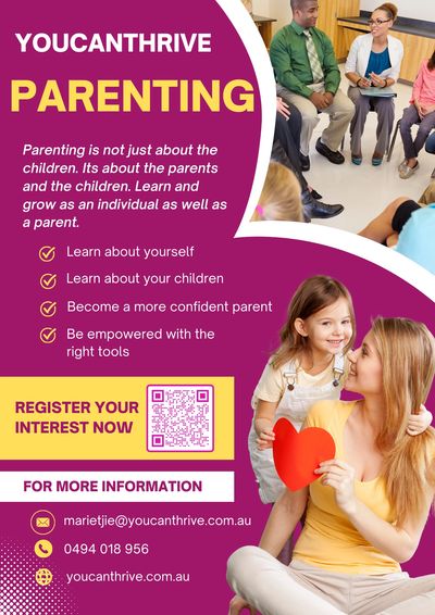 Picture of a flyer for the parenting course