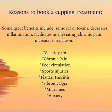 Benefits for cupping, and the symptoms it can help with