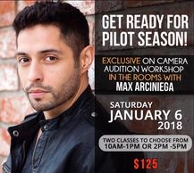 Pilot Season Workshop w/ Actor Max Arciniega, known as Krazy8 (Breaking Bad and Better Call Saul)