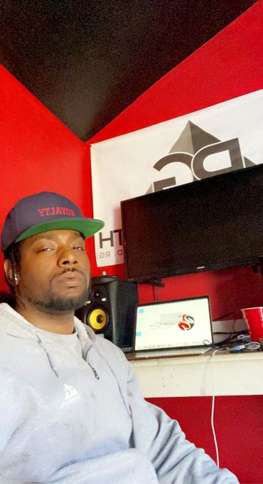 Hiphop Recording Artist, Music Producer Amagiri Young at Recording Studio.