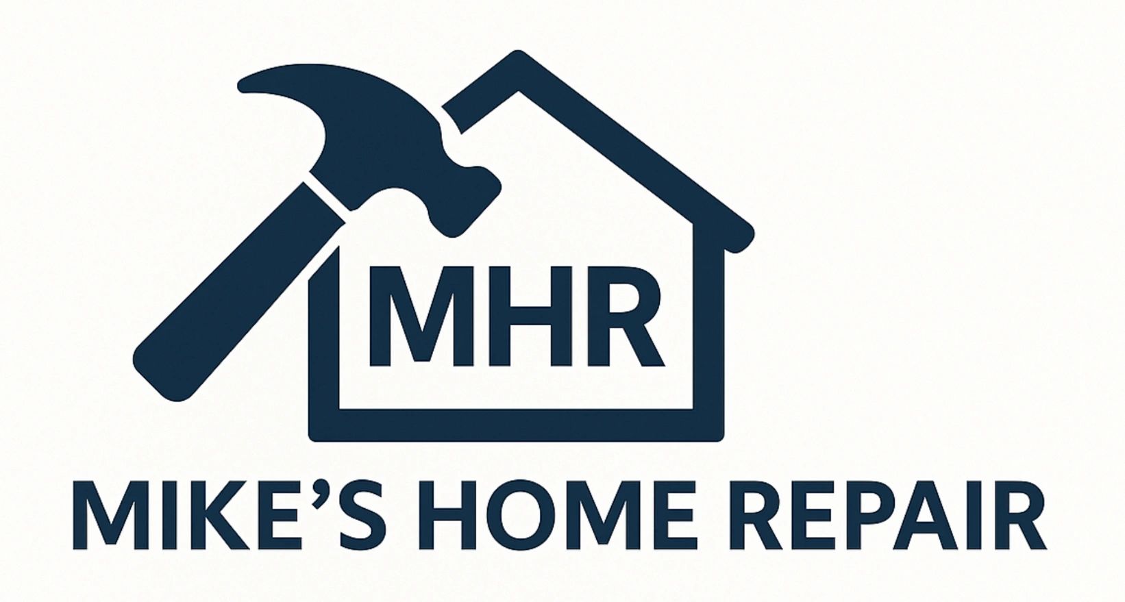 Logo of Mike's Home Repair with a hammer and house outline.