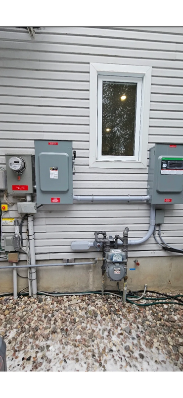 Backup power. Solar Panel + Battery Backup + Generator with Transfer Wwitch