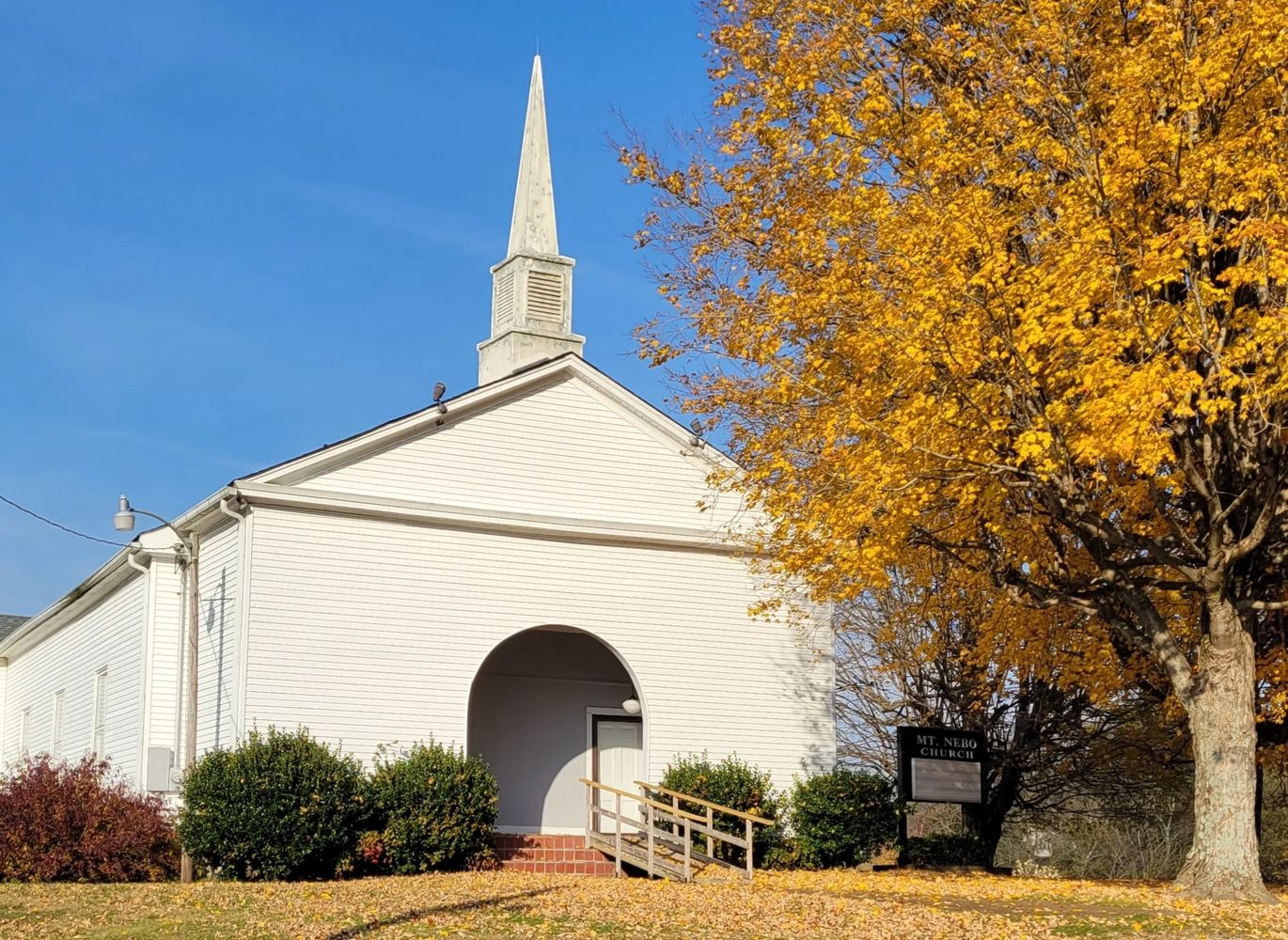 Outside Front of Church