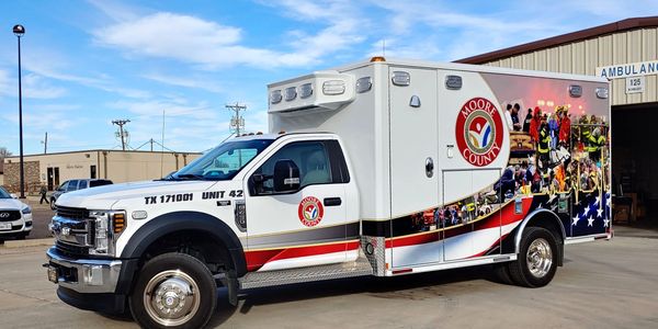 Photo of the newest ambulance in the MCHD fleet