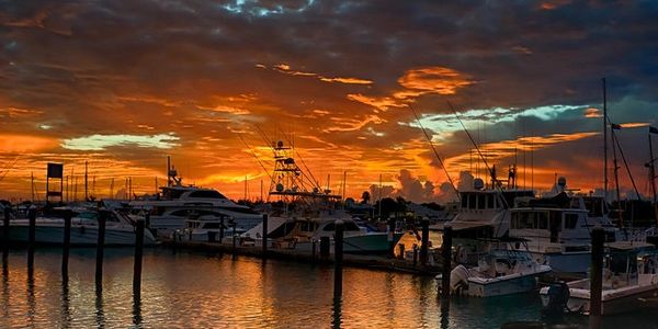 Key West harbor sunset