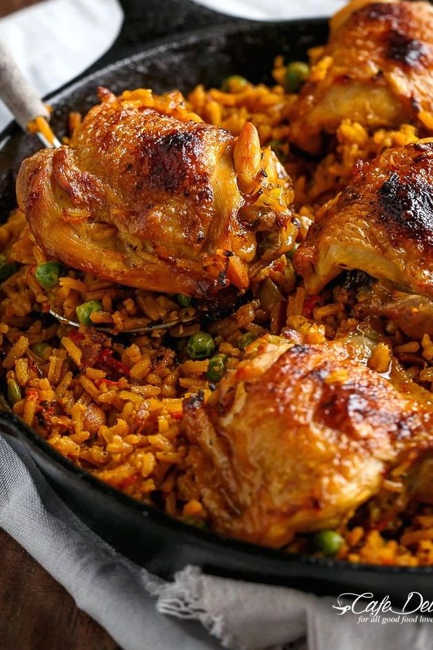 Let’s introduce you to our yummy Jollof served with grilled chicken
