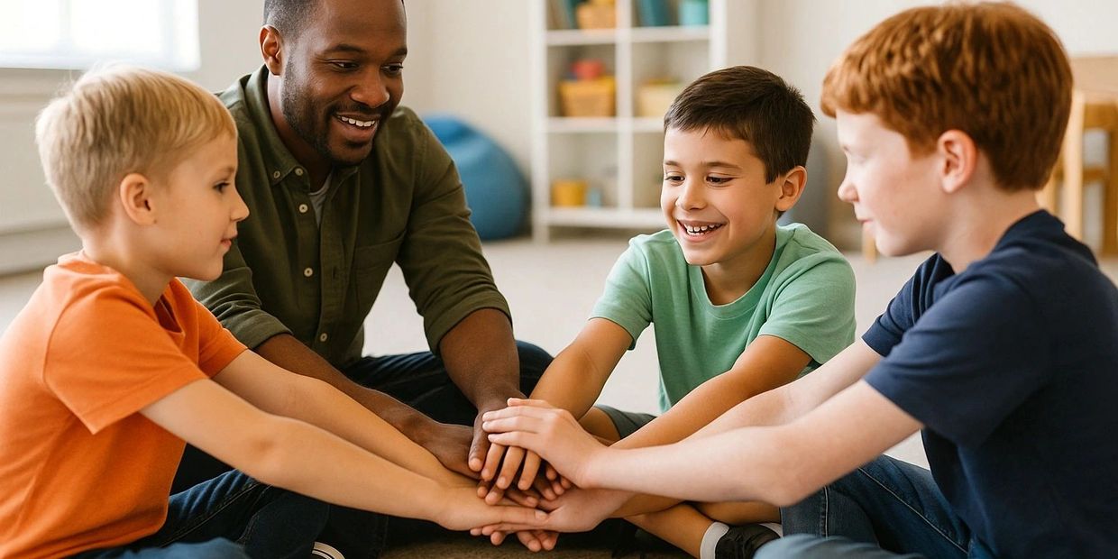 Group of youth in therapy