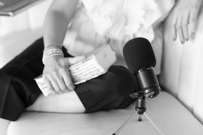 A quiet moment.
Bible in hand, microphone ready.
This is where faith meets real conversations, and healing begins.