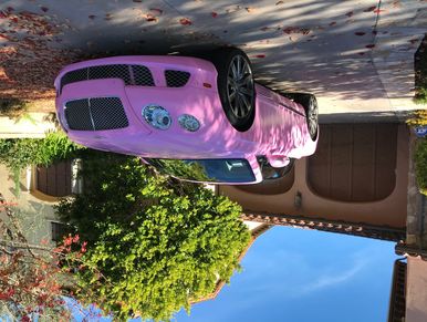 Bentley GT satin bubblegum pink vinyl car wrap avery dennison