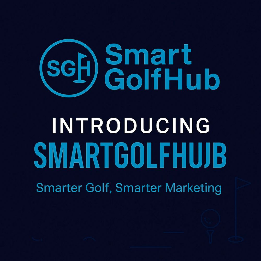 Smart GolfHub logo introducing smarter golf and marketing solutions.