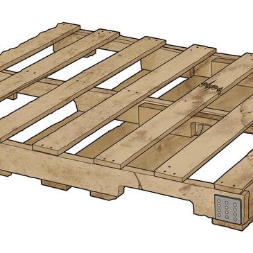 B-Grade Pallet, Baltimore Pallet, B Grade Pallets, Pallet Drawing, Delaware Pallet