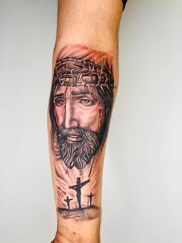 The best black and grey tattoo portrait