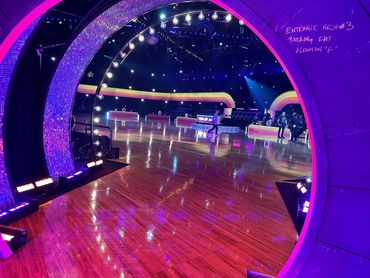 On set of "Roller Jam" LIVE