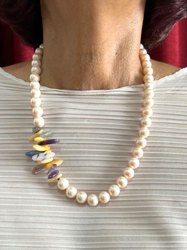 Handmade necklace
Shell Pearls
Mother of Pearls