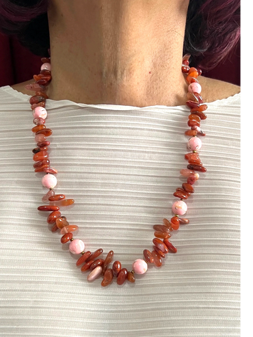 Handmade necklace
Jasper
Red Chalcedony