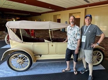 Peter Marr and Barton Close with Buick Cycle Car Prototype at 2025 BCA National.