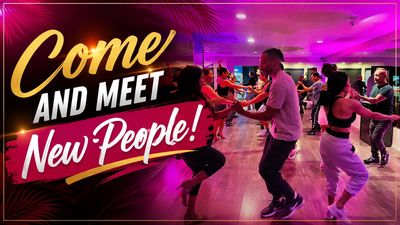 Invitación a conocer gente nueva bailando.