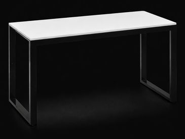 Black & White Retail Display Table WHITE 48"W X 22"D X 35"H