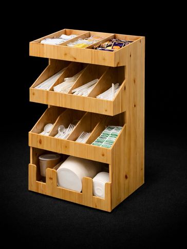 Cup lid and condiment dispenser display for convenience stores, deli, grocery, hotels food service.