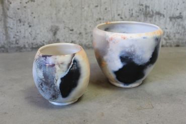 Pair of barrel fired vessels