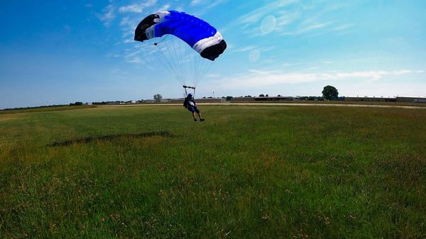 parachute landing, skydive
