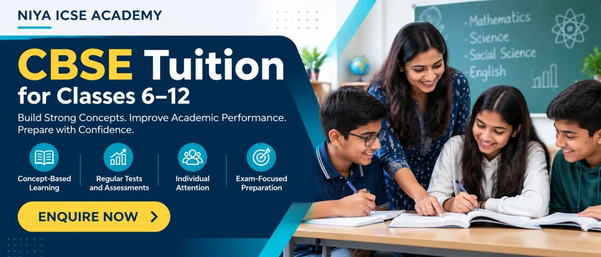 CBSE tuition for classes 6-12 with expert guidance.