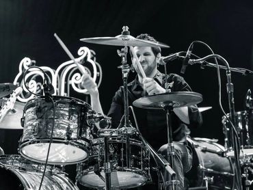 Drumming in black and white