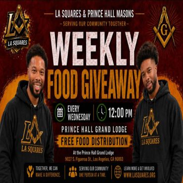 Weekly food giveaway flyer