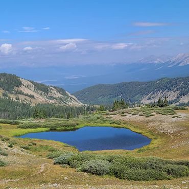 High mountain lake on the way to Taylor Park, CO on RT 209.